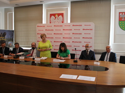 Podpisanie umów na realizację inwestycji przy wsparciu Samorządu Województwa Mazowieckiego