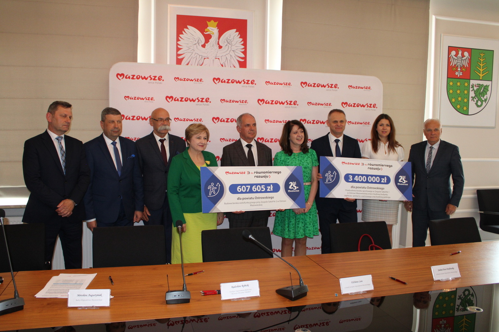 Podpisanie umów na realizację inwestycji przy wsparciu Samorządu Województwa Mazowieckiego