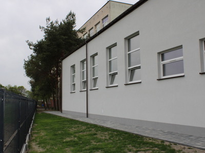 Przebudowa sali gimnastycznej wraz z budową windy w Zespole Szkół Specjalnych w Starym Lubiejewie 