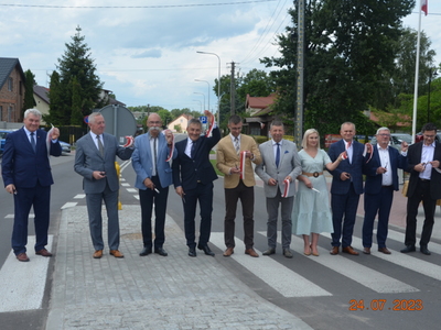 uroczyste otwarcie nowo przebudowanych dróg w Wąsewie