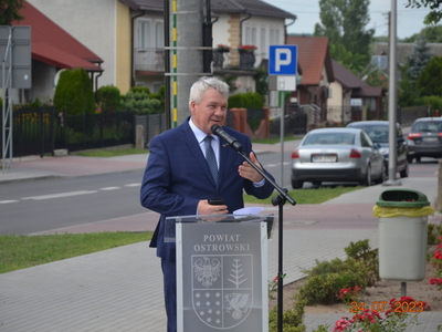 uroczyste otwarcie nowo przebudowanych dróg w Wąsewie