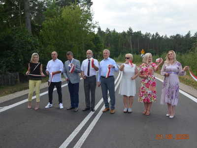 otwarcie drogi w Gąsiorowie