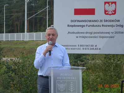 otwarcie drogi w Gąsiorowie