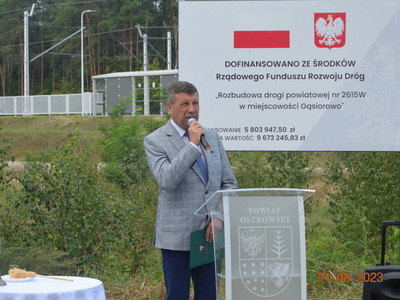 otwarcie drogi w Gąsiorowie