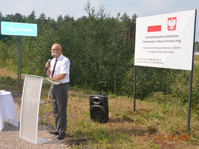 otwarcie drogi w Gąsiorowie
