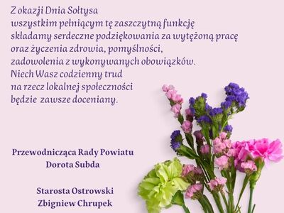życzenia z okazji Dnia Sołtysa