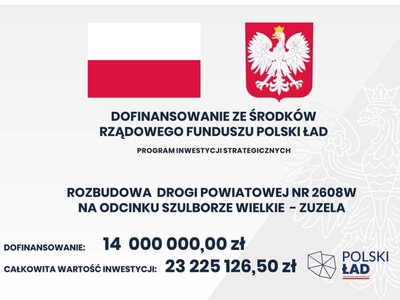 tablica__program_inwestycji_strategicznych_90x60__rozbudowa_drogi_powiatowej_2608_w_na_odcinku_szulborze_wielkie__zuzela.jpg[small]
