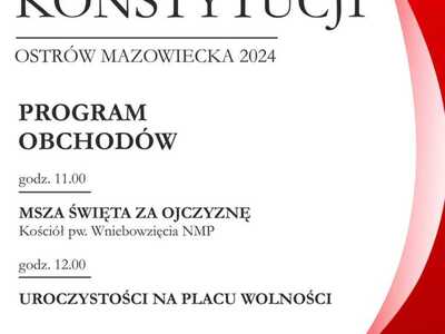 233. ROCZNICA UCHWALENIA KONSTYTUCJI 3 MAJA