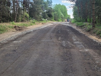 Trwa remont drogi powiatowej na odcinku Orło - Daniłowo 