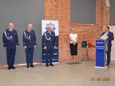 Powitanie nowego Komendanta Powiatowego Policji