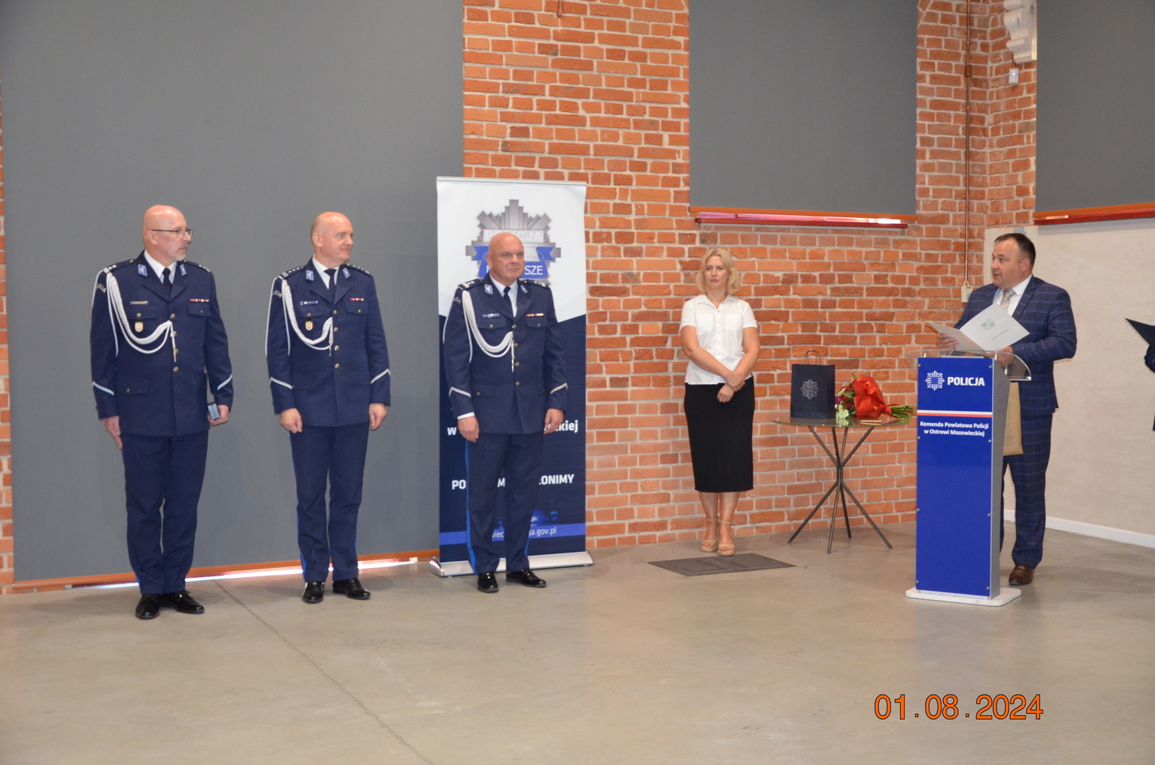Powitanie nowego Komendanta Powiatowego Policji 
