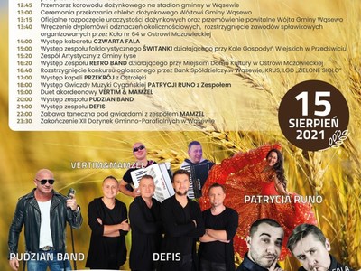 XII Dożynki Gminno - Parafialne w Wąsewie