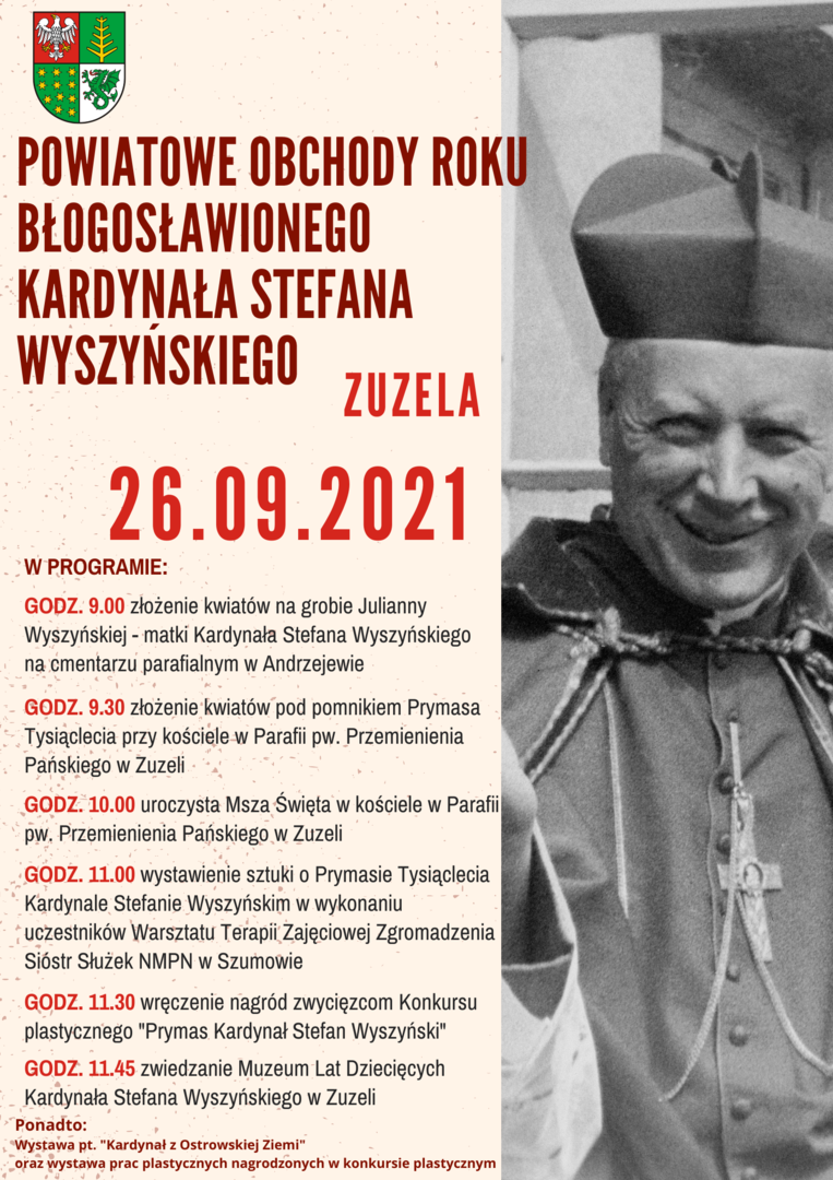 Powiatowe Obchody Roku Błogosławionego Kardynała Stefana Wyszyńskiego...