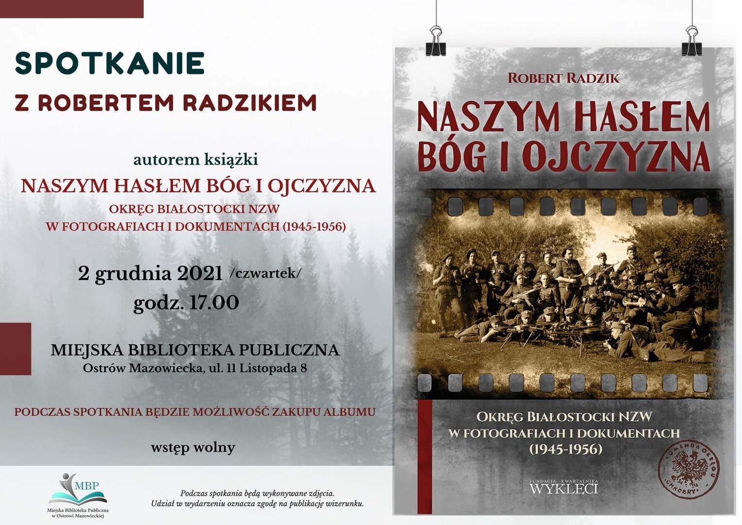 Plakat informujący o wydarzeniu