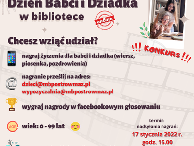 plakat informujący o konkursie