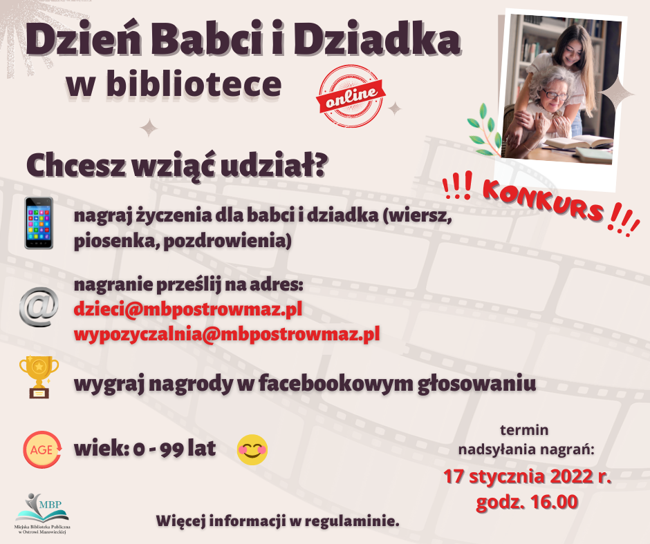 plakat informujący o konkursie