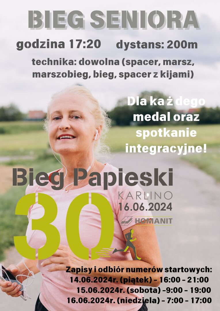 Plakat Bieg Seniora