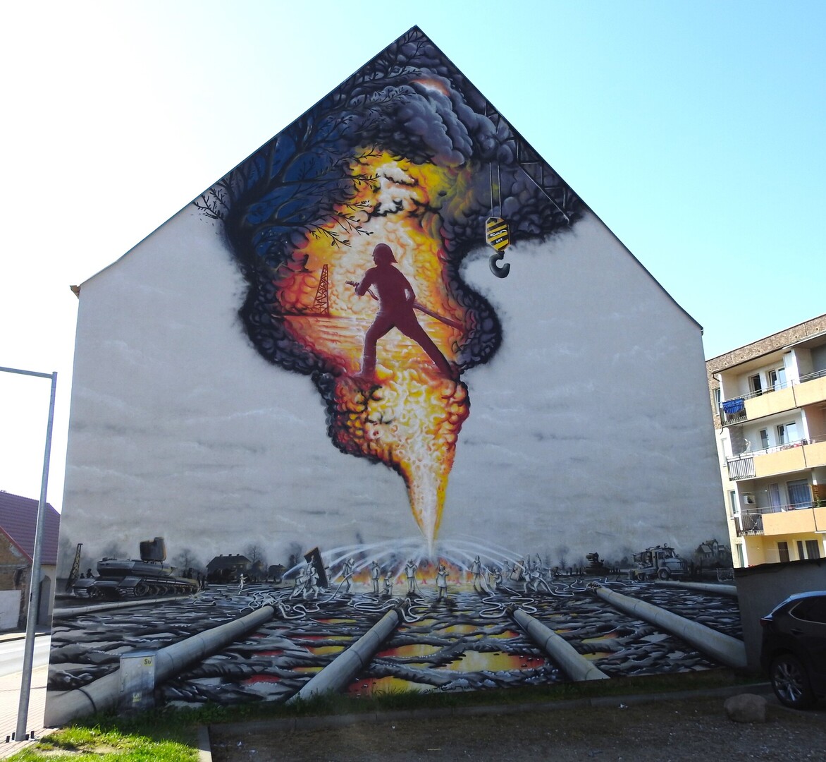 mural przy ul koszalińskiej/wojska polskiego