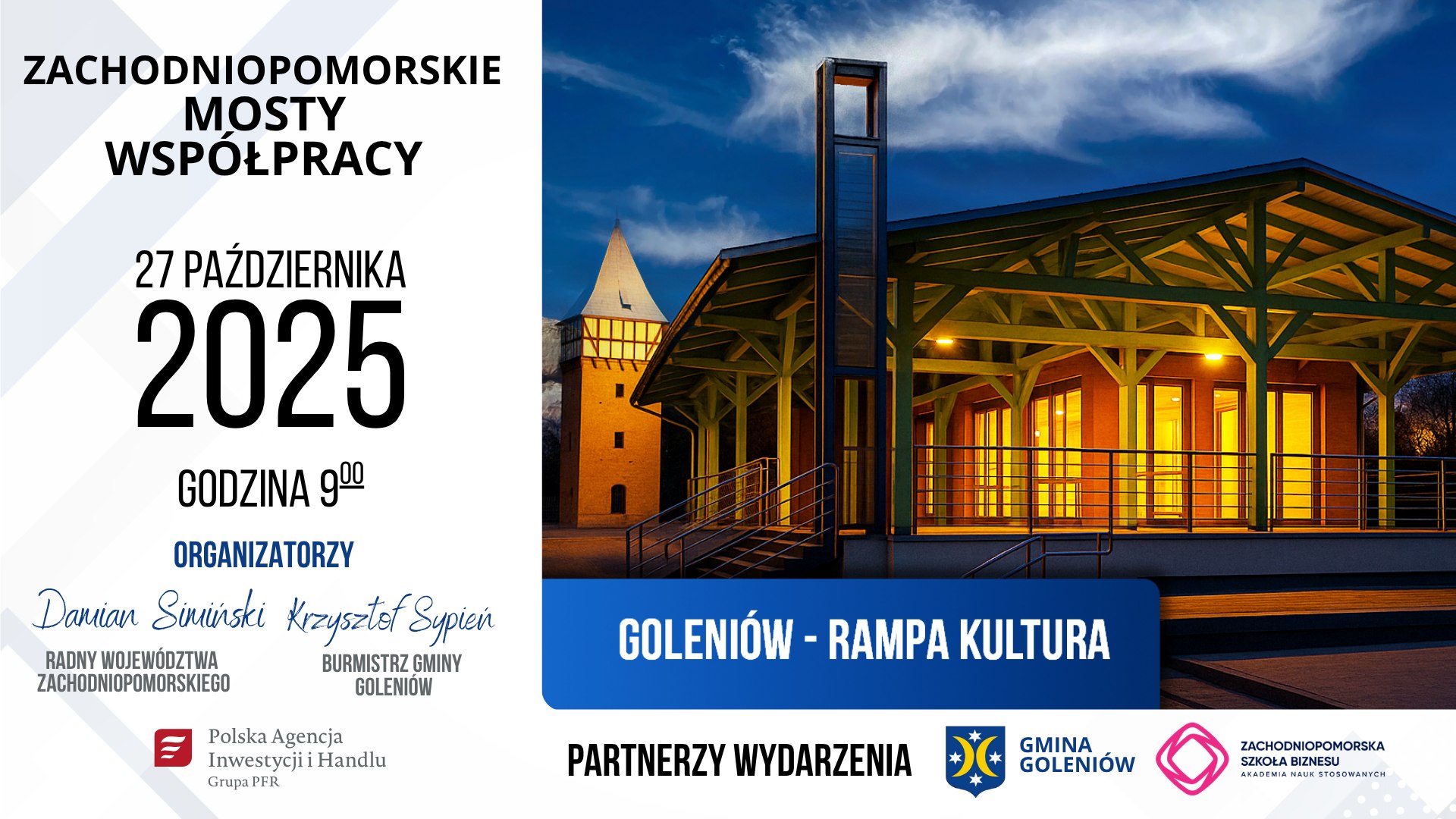 Plakat - zachodniopomorskie mosty współpracy