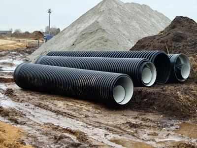 Prace budowlane na strefie przemysłowej Karlinko