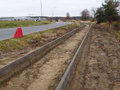 Prace budowlane na strefie przemysłowej Karlinko