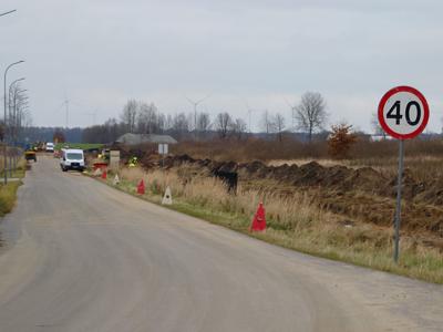 Prace budowlane na strefie przemysłowej Karlinko