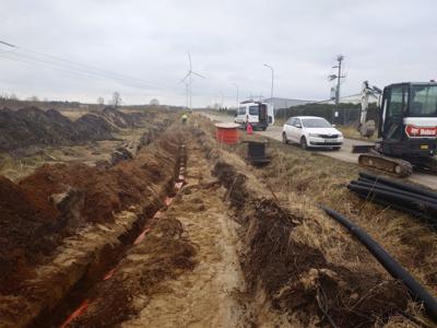 Prace budowlane na strefie przemysłowej Karlinko