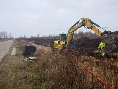 Prace budowlane na strefie przemysłowej Karlinko