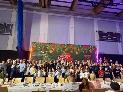 Wigilia Sportowców- zdjęcie grupowe