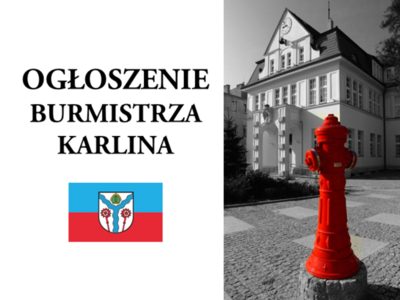 grafika z napisem ogłoszenie