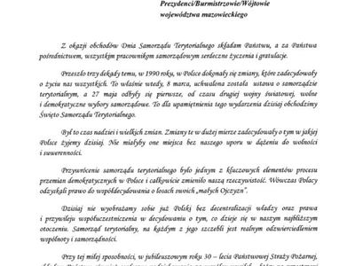Życzenia od Komendanta Wojewódzkiego PSP