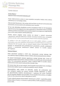 List od Ministra Rolnictwa i Rozwoju Wsi Pana Czesława Siekierskiego cz.1 - Dożynki Gminno-Parafialne Gminy Ostrów Mazowiecka 2024