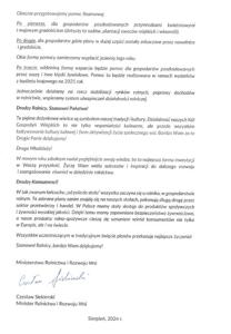List od Ministra Rolnictwa i Rozwoju Wsi Pana Czesława Siekierskiego cz.2 - Dożynki Gminno-Parafialne Gminy Ostrów Mazowiecka 2024