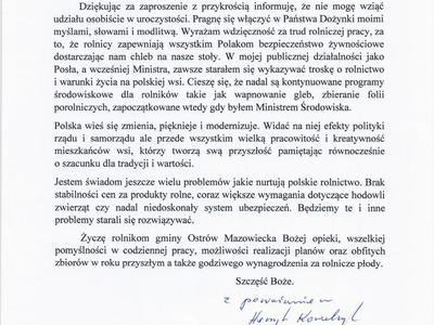 Podziękowania i nagrody