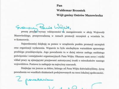 Podziękowania i nagrody