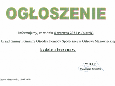 Ogłoszenie