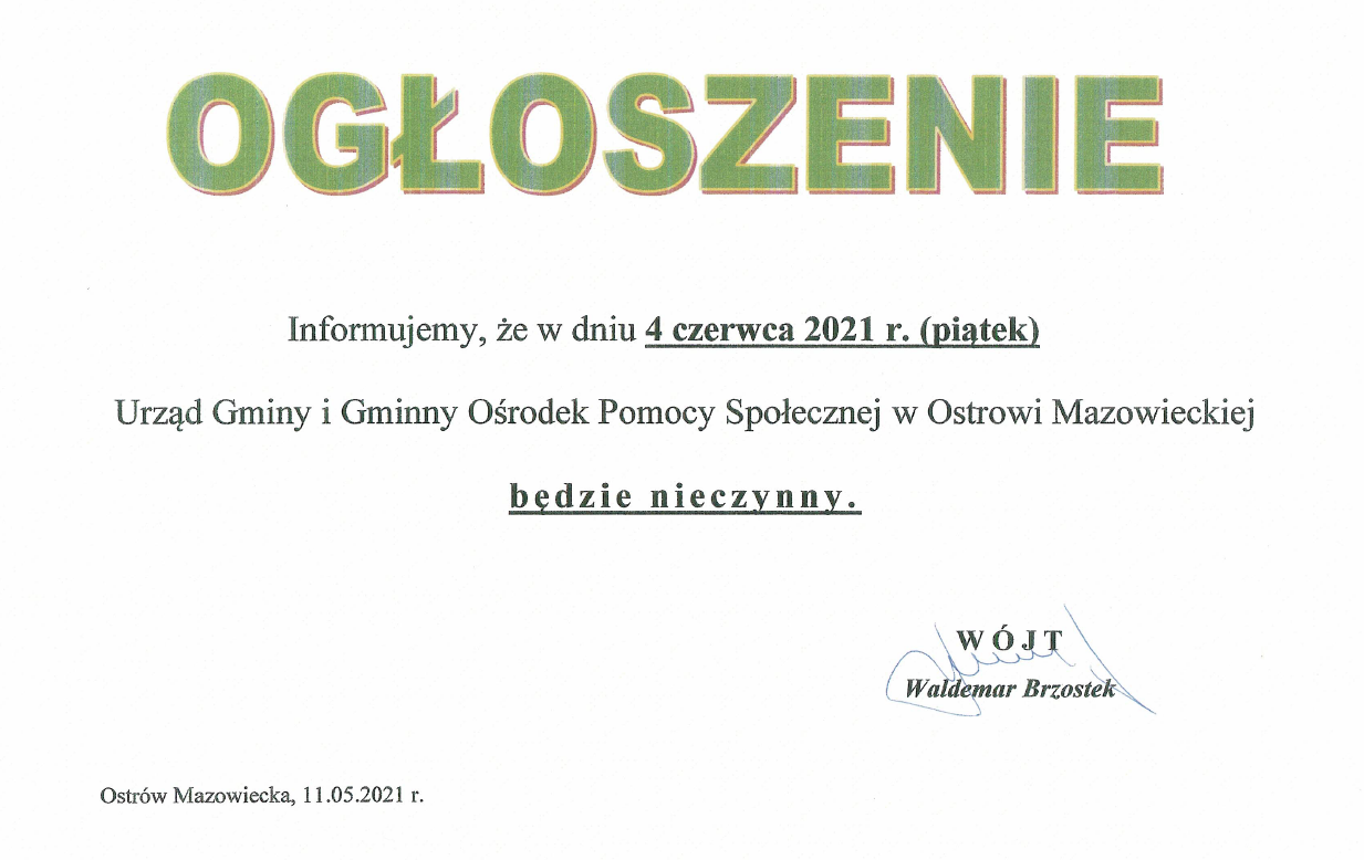 Ogłoszenie