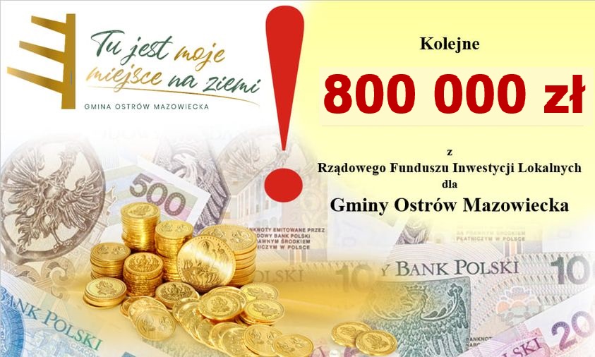 Kolejne środki dla Gminy