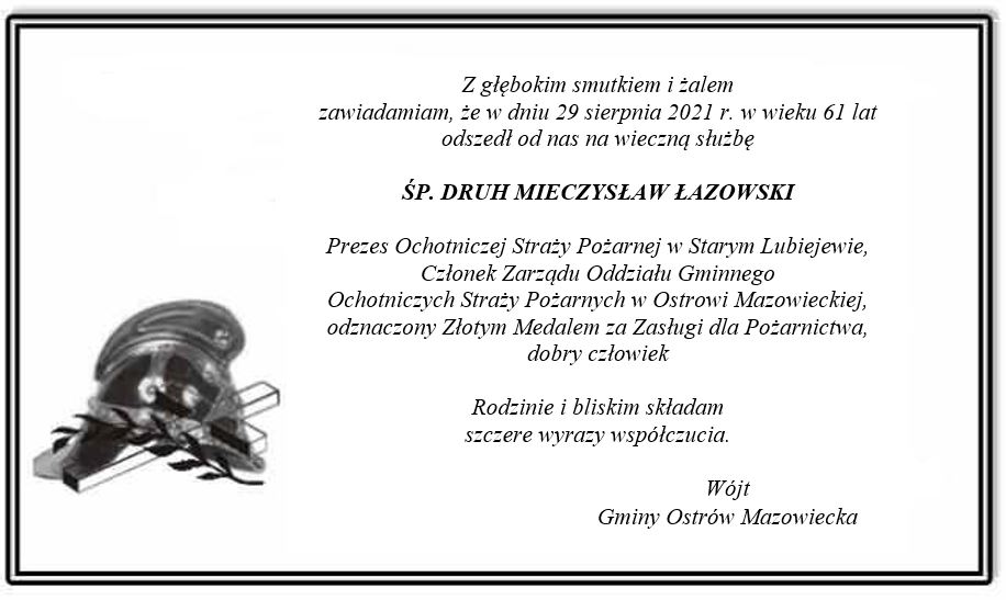ŚP. DRUH MIECZYSŁAW ŁAZOWSKI