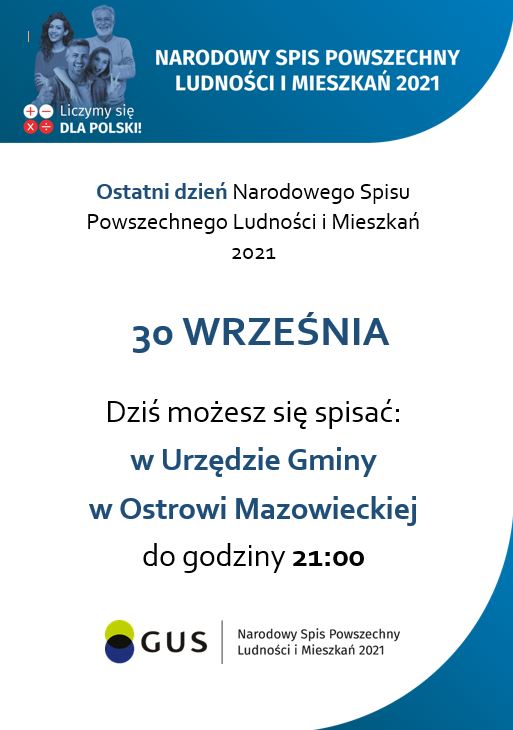 Ostatni dzień Narodowego Spisu Powszechnego Ludności i Mieszkań 2021