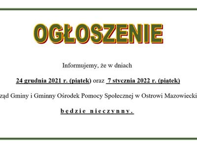 Ogłoszenie