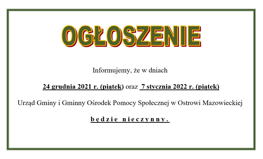 Ogłoszenie