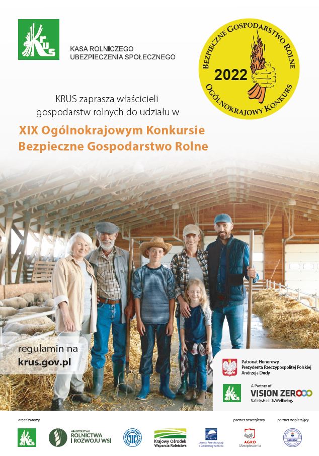XIX Ogólnokrajowy Konkurs dla Rolników "Bezpieczne Gospodarstwo Rolne"