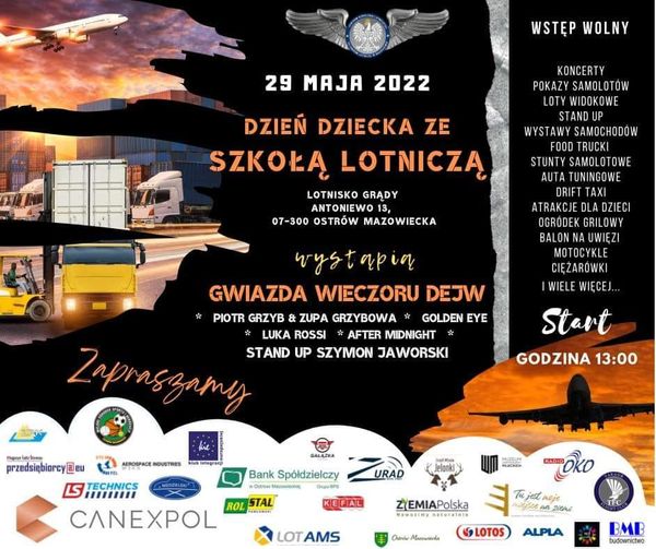 Dzień Dziecka ze szkoła lotniczą 