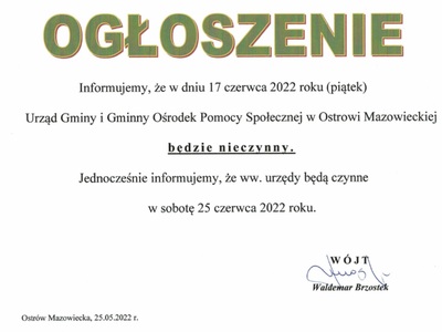 Ogłoszenie