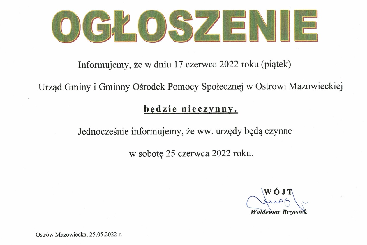 Ogłoszenie