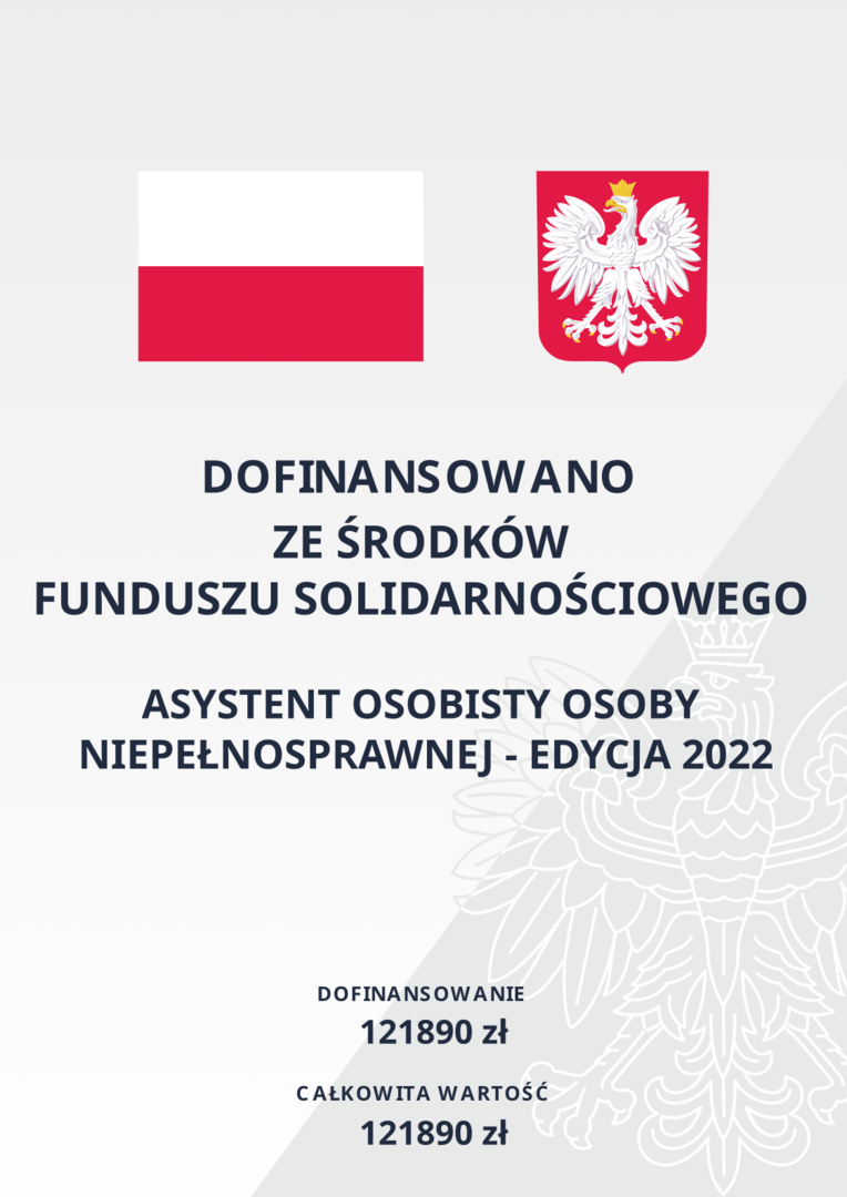 „Asystent osobisty osoby niepełnosprawnej” - edycja 2022