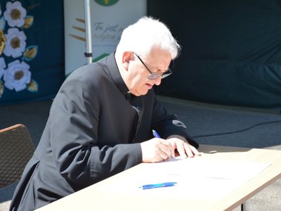 Uroczystość wmurowania aktu erekcyjnego