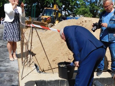Uroczystość wmurowania aktu erekcyjnego