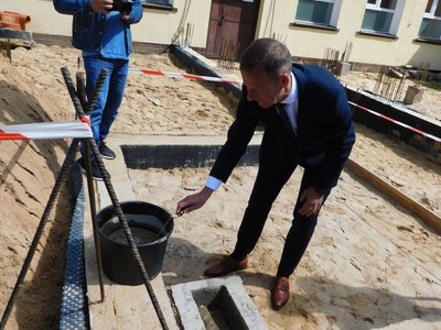 Uroczystość wmurowania aktu erekcyjnego